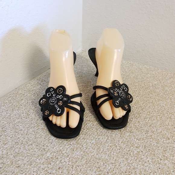 Prada Black Leather Slide Sandals - Picture 3 of 6